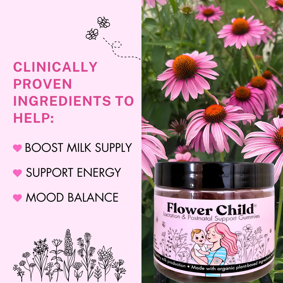Lactation Support Gummies + Postnatal Vitamins